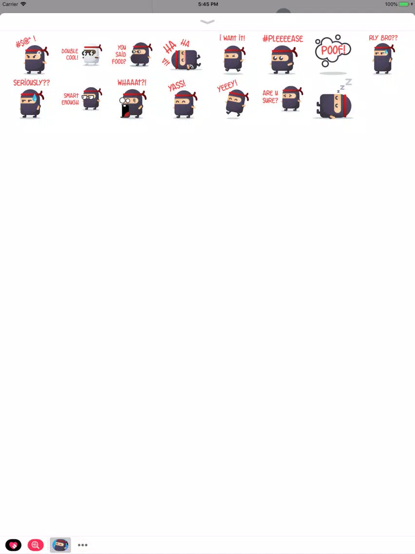 Ninja Dojo Stickers iPad Screenshots