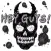 Scary Rocker Skull Stickers