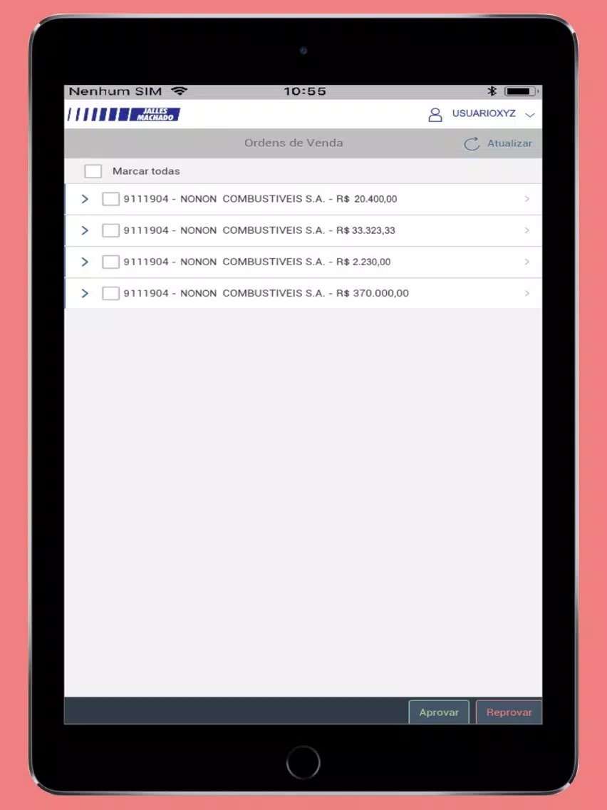 Workflow Vendas Jalles Machado iPad Screenshots