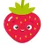 Fruit Stickers: Strawberry, Banana, Orange