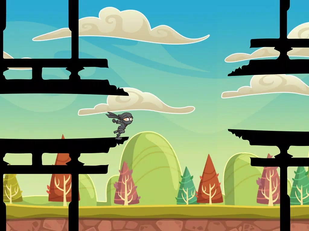 ภาพหน้าจอของ Jumping Ninja: Rooftop Run iPad 