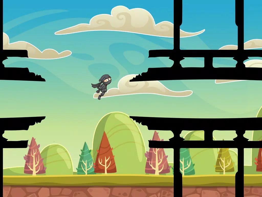 ภาพหน้าจอของ Jumping Ninja: Rooftop Run iPad 