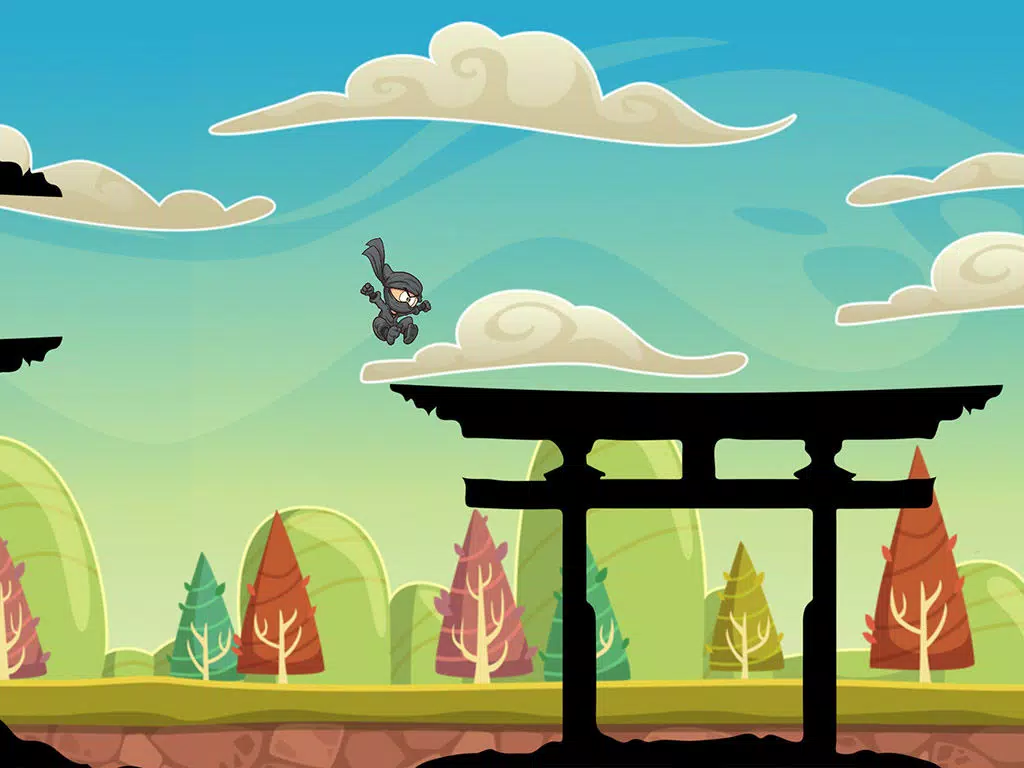 ภาพหน้าจอของ Jumping Ninja: Rooftop Run iPad 
