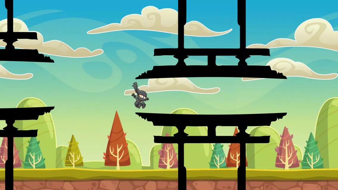 ภาพหน้าจอของ Jumping Ninja: Rooftop Run
