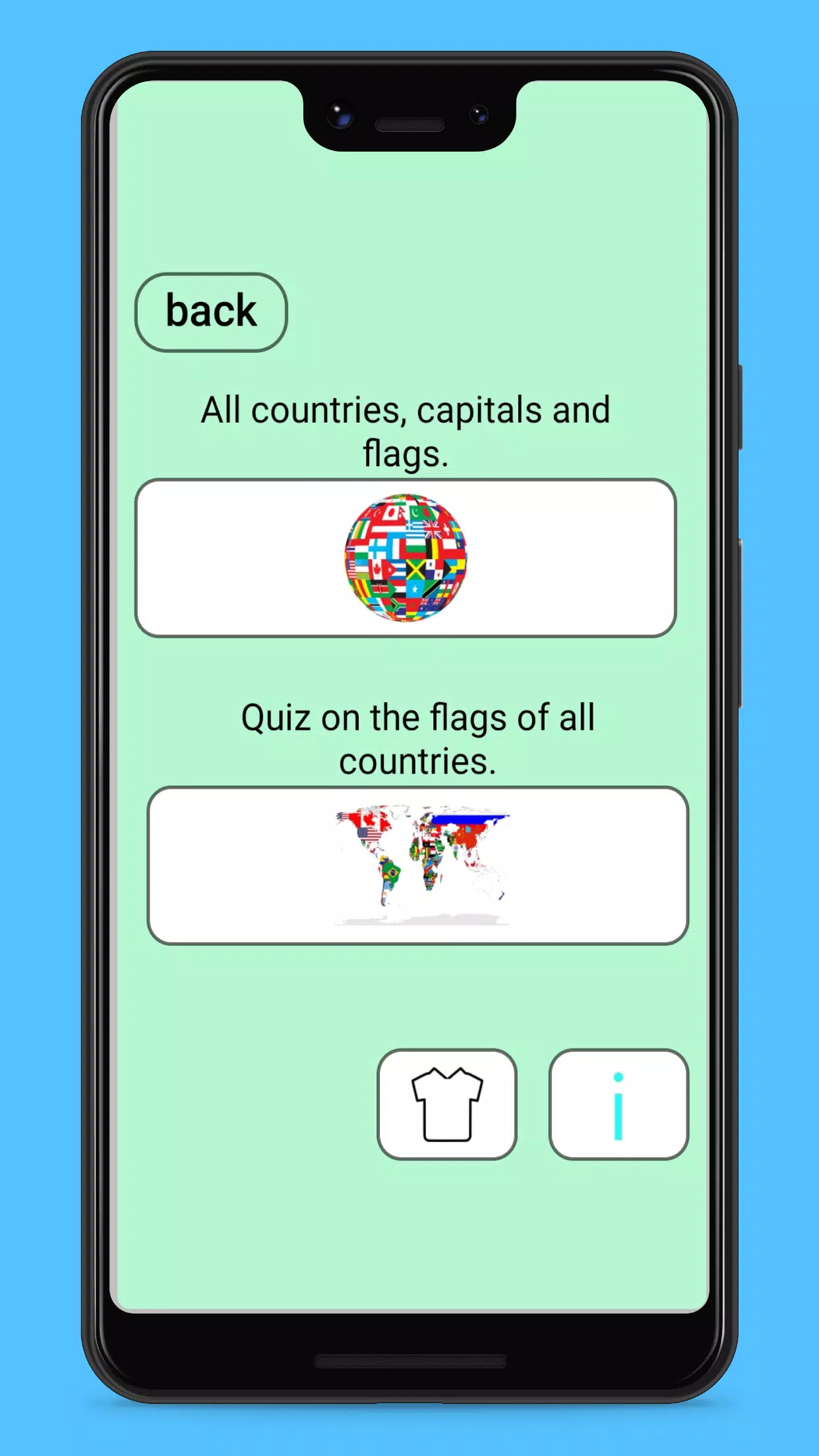 Flags Countries Capitals Screenshots