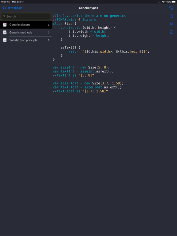 JavaScript Recipes iPad Screenshots