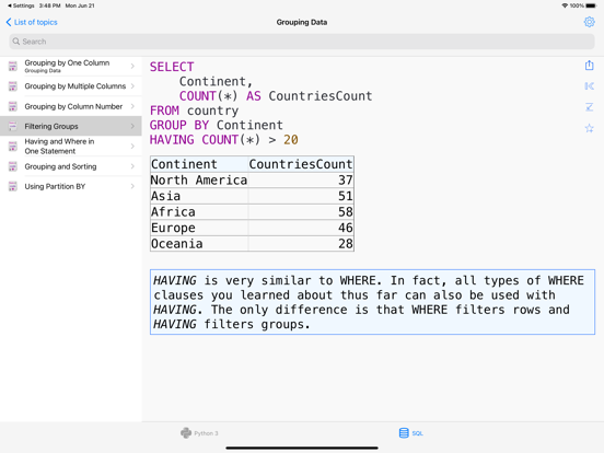 Python Recipes Pro iPad Screenshots