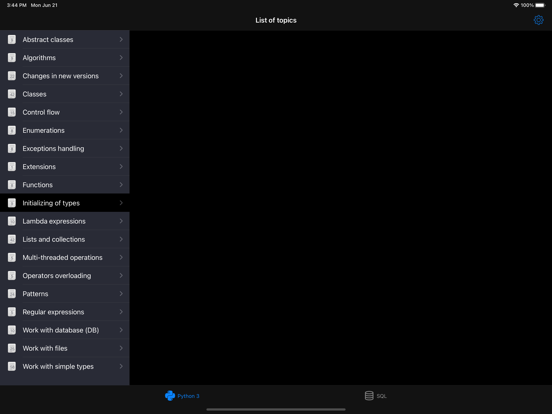 Python Recipes Pro iPad Screenshots