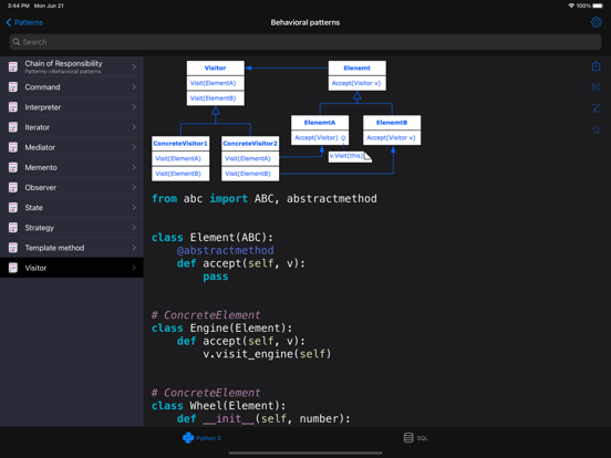 Python Recipes Pro iPad Screenshots