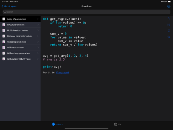 Python Recipes Pro iPad Screenshots