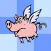 Flying Pig: Change color to get higher