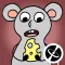 Gray mouse - Cute stickers