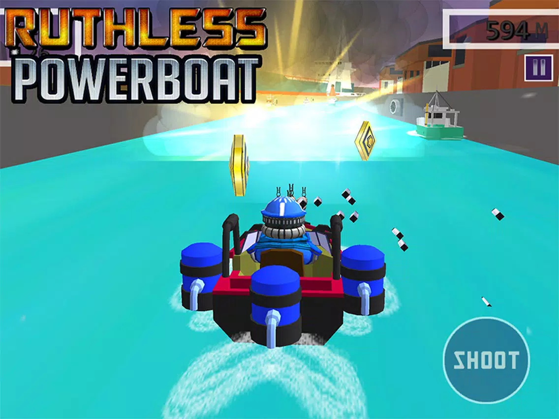 Ruthless Power Boat - 3D Shooting & Racing Game iPad  Screenshots