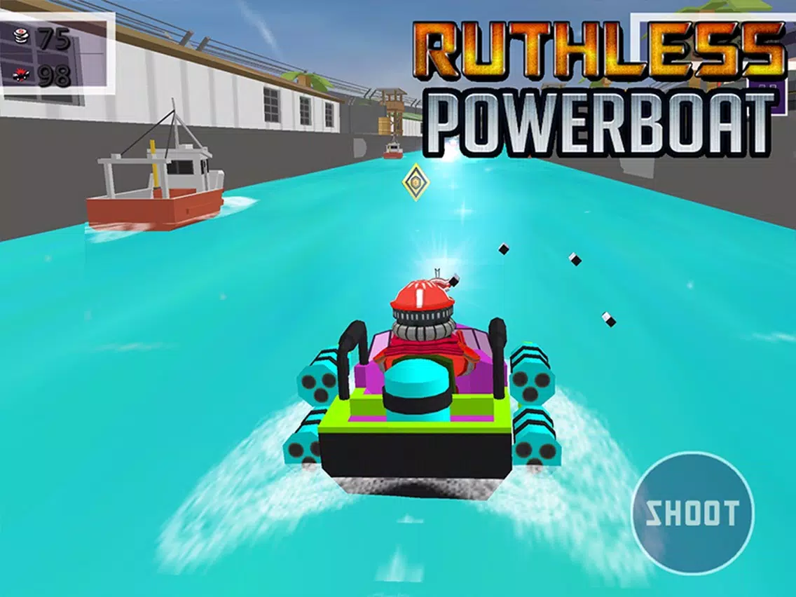 Ruthless Power Boat - 3D Shooting & Racing Game iPad  Screenshots