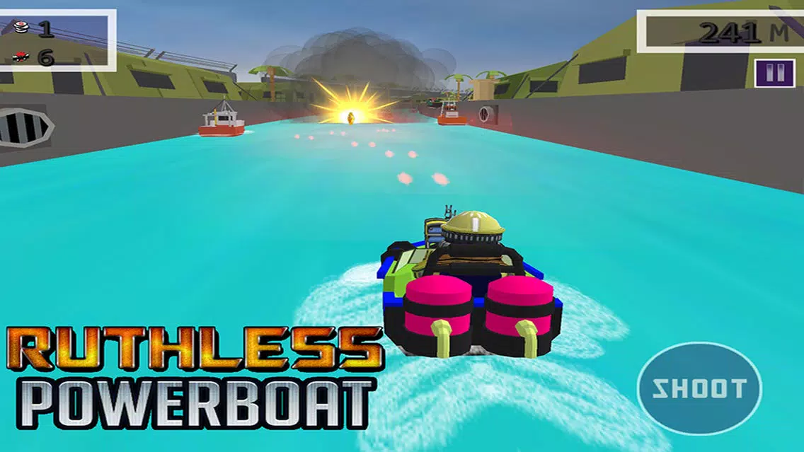 Ruthless Power Boat - 3D Shooting & Racing Game Screenshots