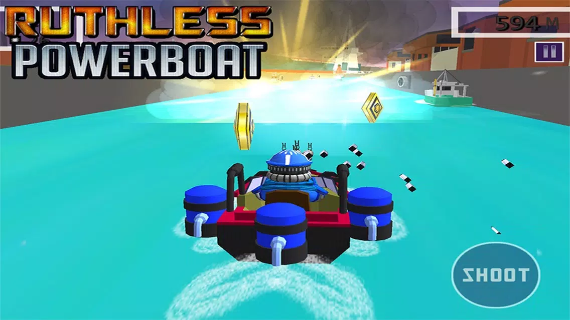Ruthless Power Boat - 3D Shooting & Racing Game Screenshots