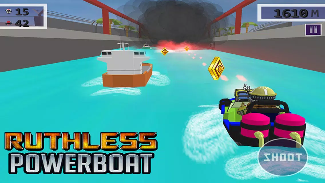Ruthless Power Boat - 3D Shooting & Racing Game Screenshots
