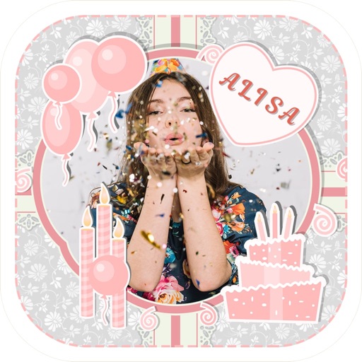 Cake With Name Photo & Sticker Cake With Name Photo & Sticker