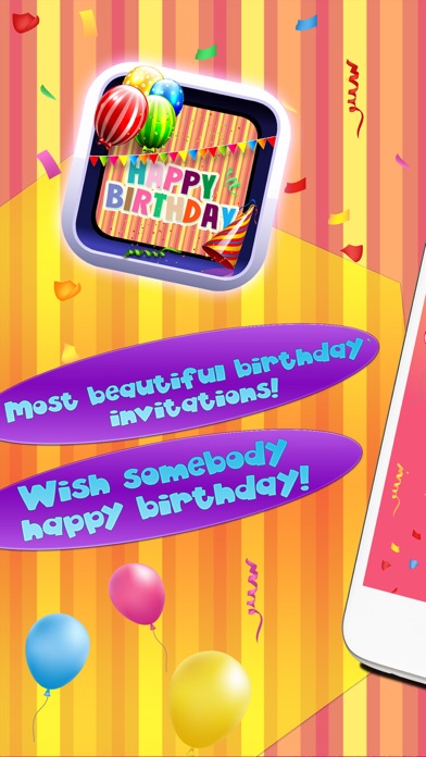 Happy Birthday Card Creator – Best Greeting e.Cards and Invitation.s Maker for your Bday Party Screenshots