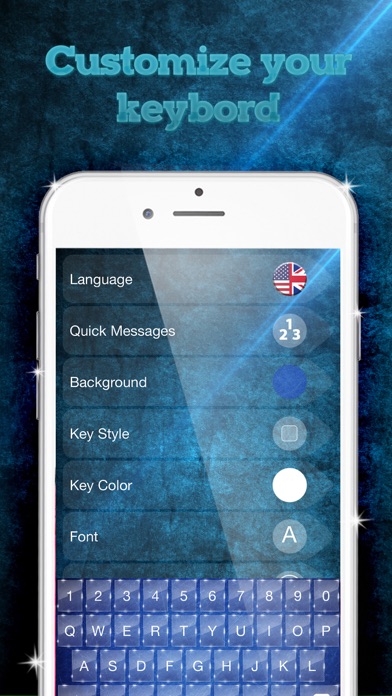 Glass Keyboard Design – Beautiful Keyboard Themes with Glassy Backgrounds and Fancy Fonts Screenshots