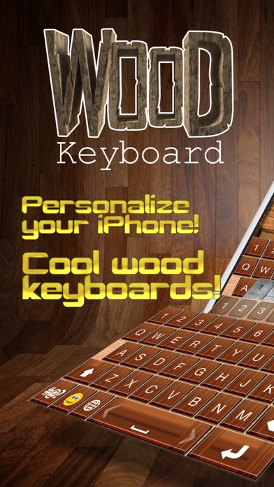Wooden Keyboard Skins – Wood Themes for Keyboards with Cool Backgrounds and Fonts Screenshots
