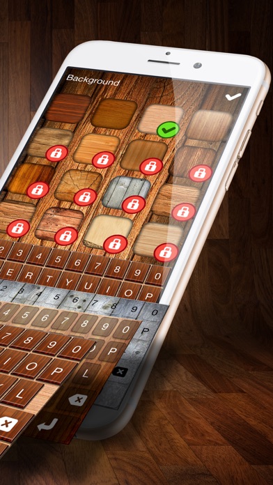 Wooden Keyboard Skins – Wood Themes for Keyboards with Cool Backgrounds and Fonts Screenshots