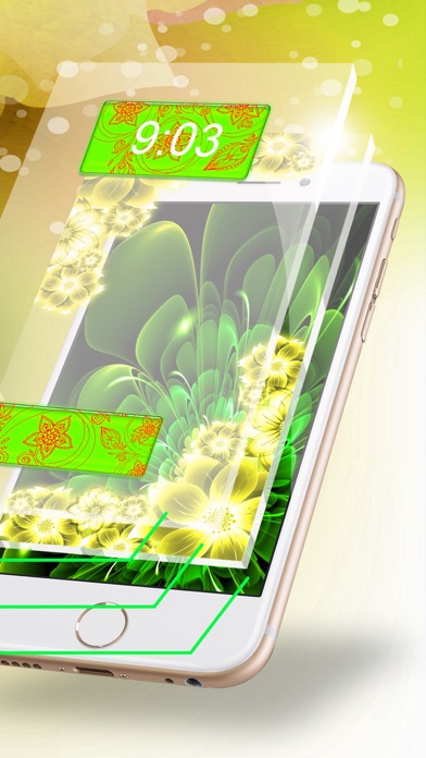 Neon Flower Wallpaper.s Collection – Glow.ing Background and Custom Lock Screen Themes Screenshots