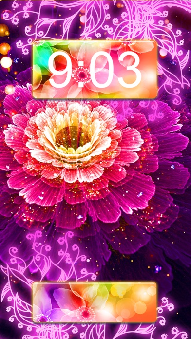 Neon Flower Wallpaper.s Collection – Glow.ing Background and Custom Lock Screen Themes Screenshots