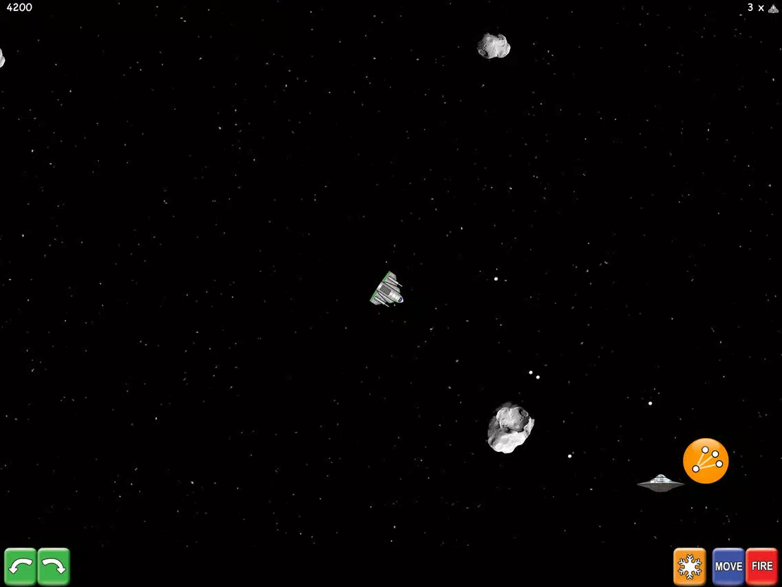 Tangkapan skrin Space Rubble iPad 