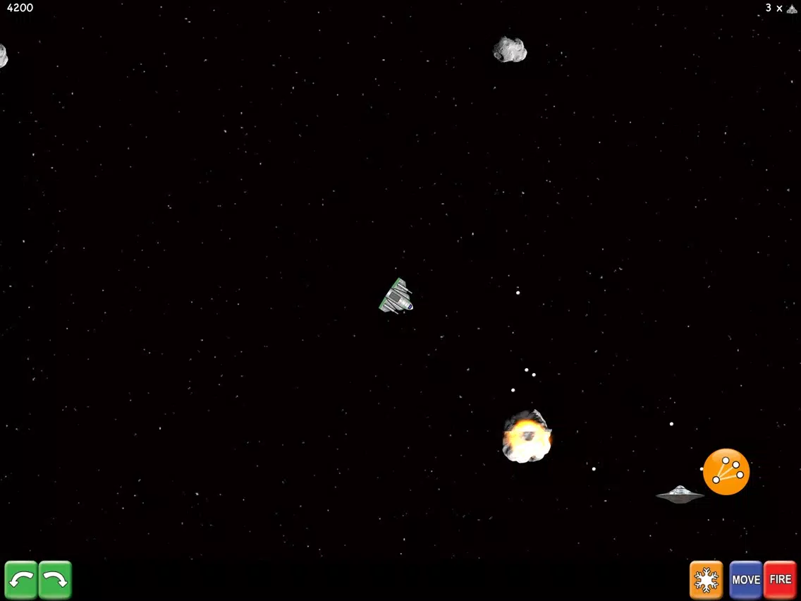 Tangkapan skrin Space Rubble iPad 