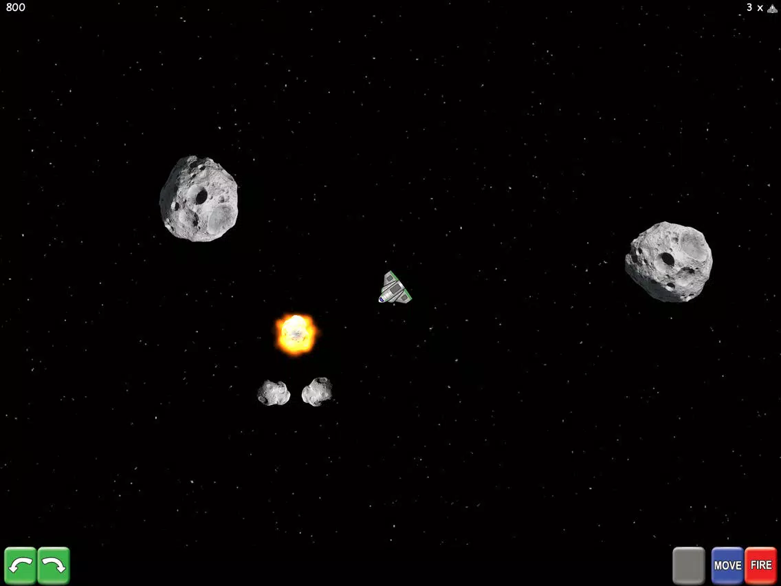 Tangkapan skrin Space Rubble iPad 
