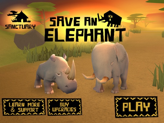 Tangkapan skrin Save an Elephant iPad
