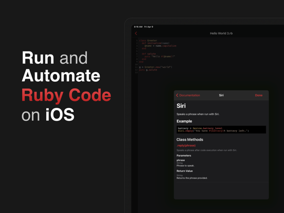 Rubyist - Ruby Scripting iPad 应用截图
