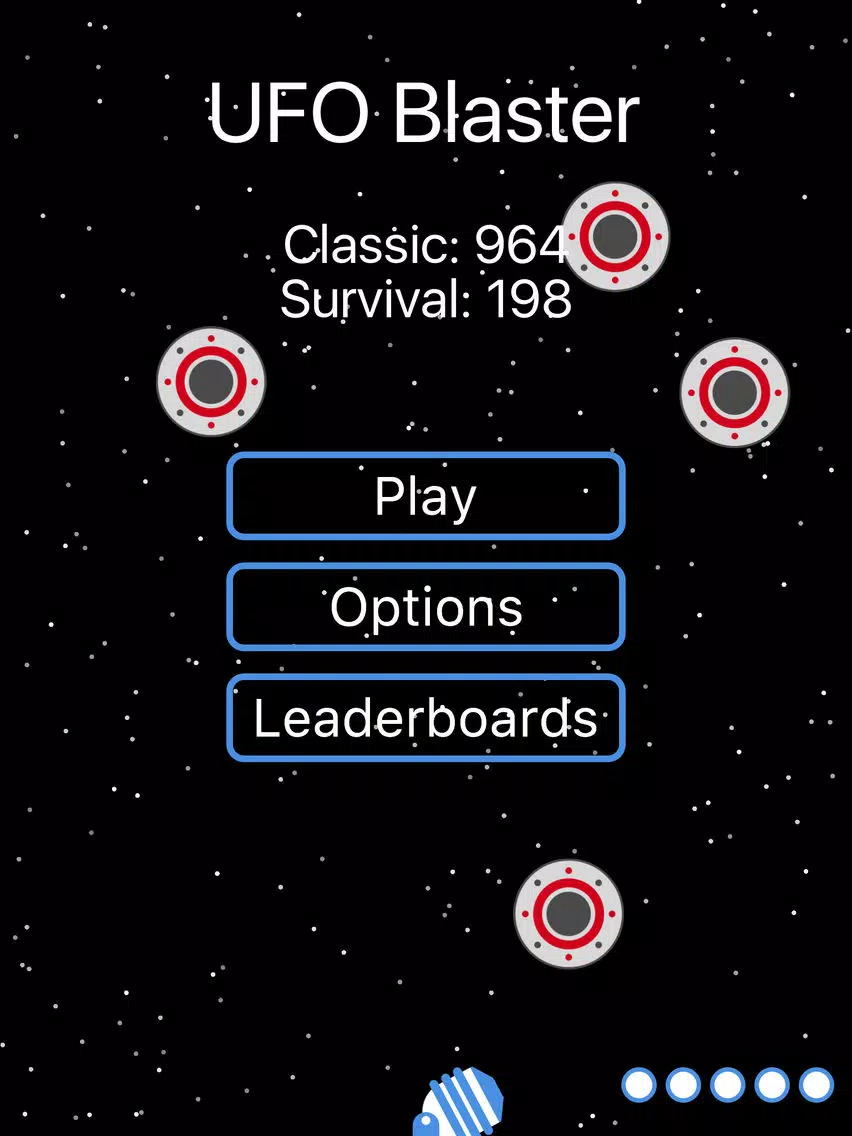 UFO Blaster - Space Invasion iPad  스크린샷
