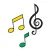 Learn musical notes - Simple