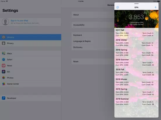 GPA Master - Track Your GPA iPad Screenshots