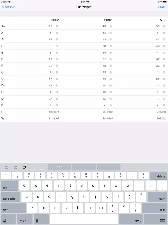 GPA Master - Track Your GPA iPad Screenshots