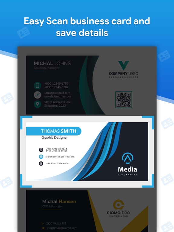 Card Scanner - Business Card iPad Screenshots