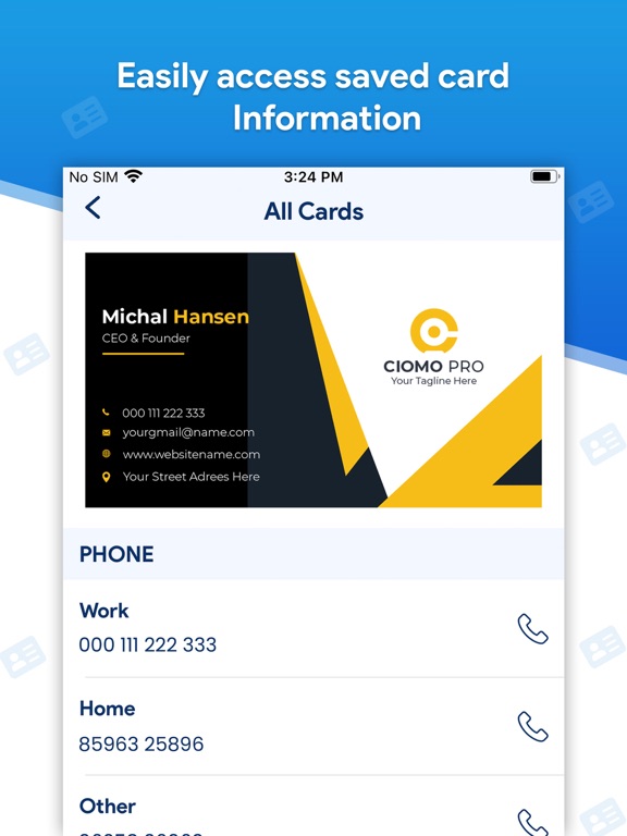 Card Scanner - Business Card iPad Screenshots