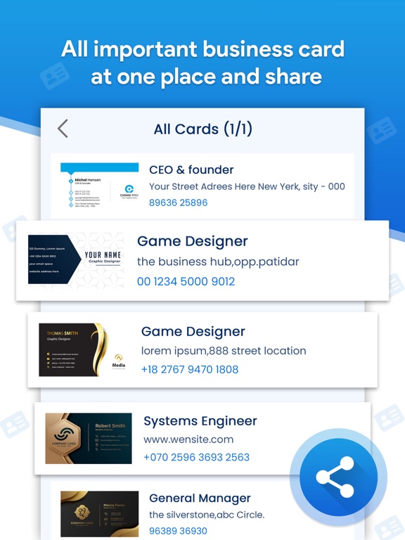 Card Scanner - Business Card iPad Screenshots