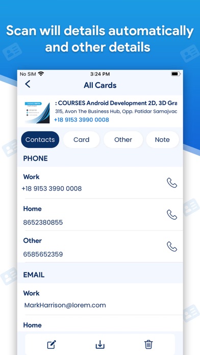 Card Scanner - Business Card Screenshots