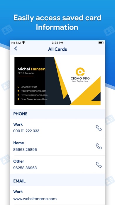 Card Scanner - Business Card Screenshots
