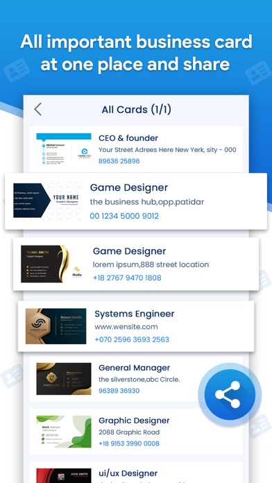 Card Scanner - Business Card Screenshots