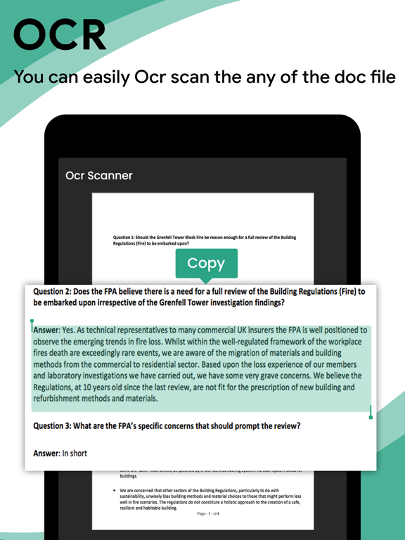 Doc Scanner · iPad Ekran Görüntüleri