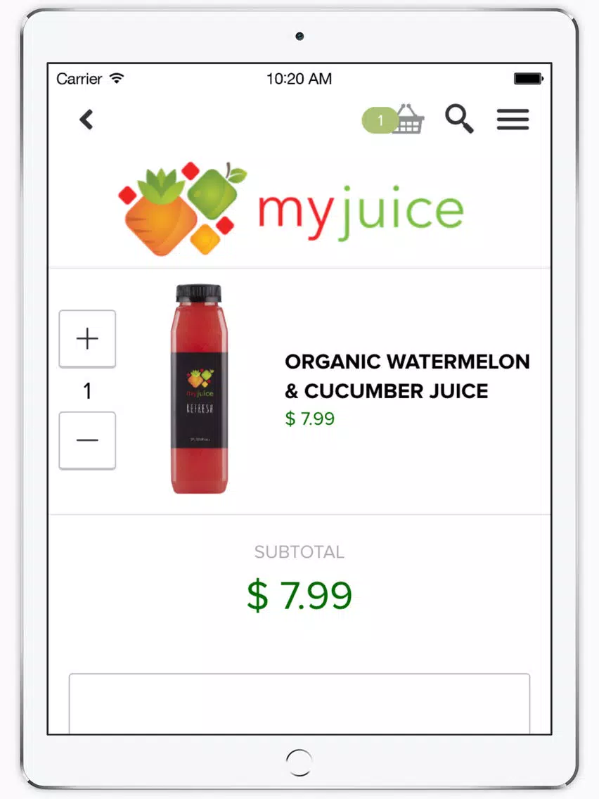 My Juice - Delicious Organic Cold-Pressed Juice iPad Screenshots