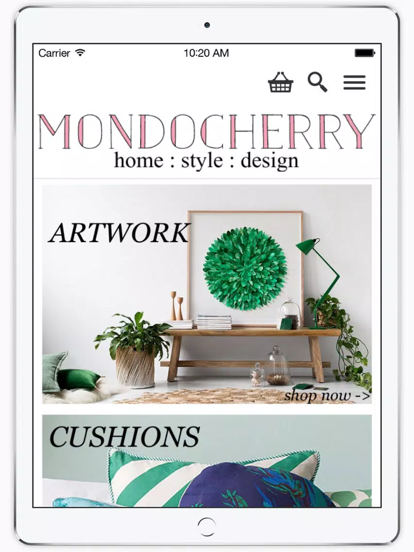 mondocherry - home : style : design iPad Screenshots