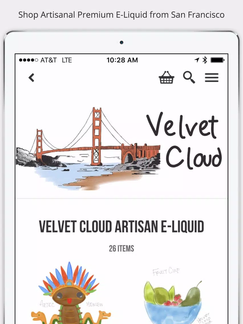 Velvet Cloud - Shop Vapor Blends Online iPad 應用截圖