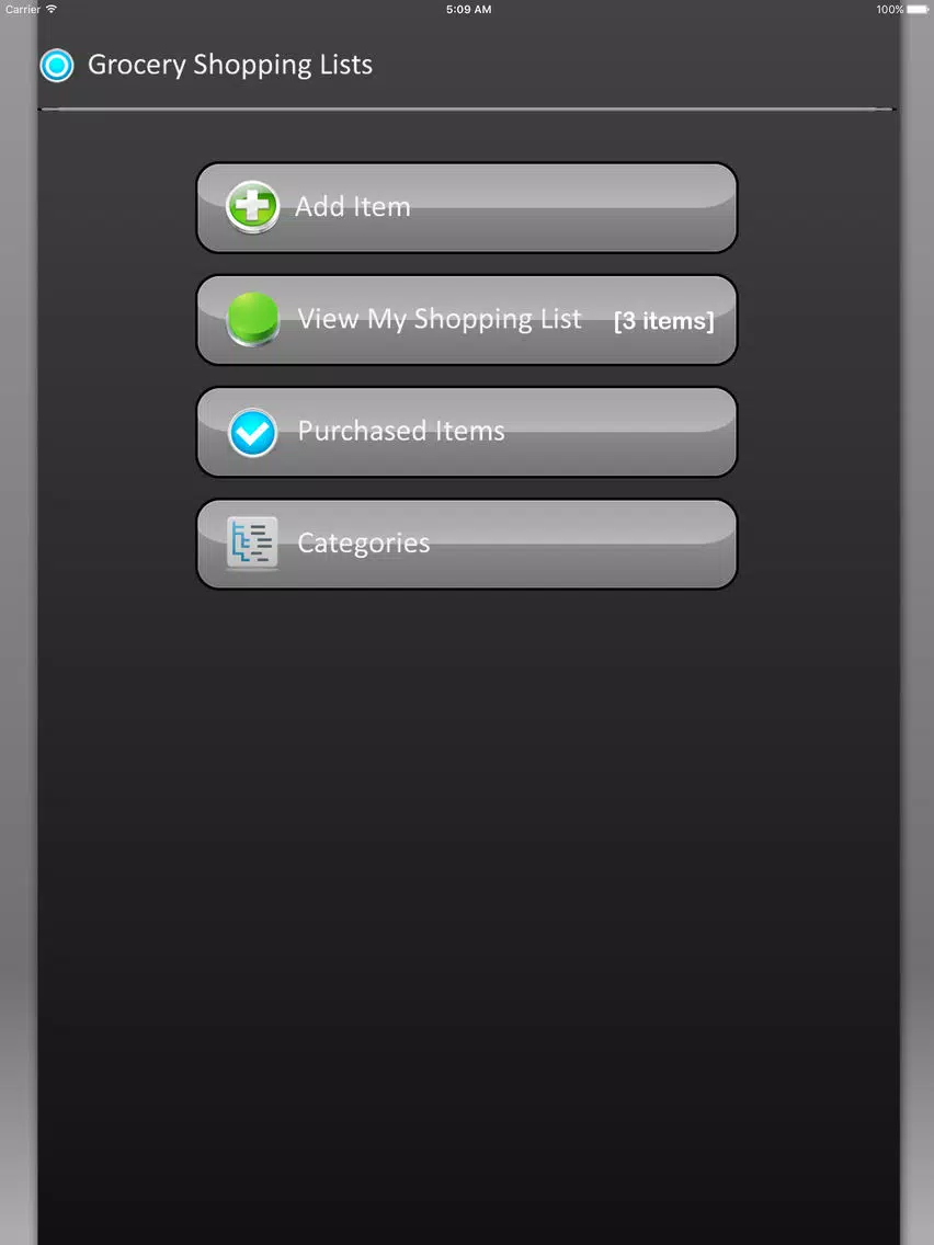 Shopping List (Grocery Shopping Lists) iPad Screenshots