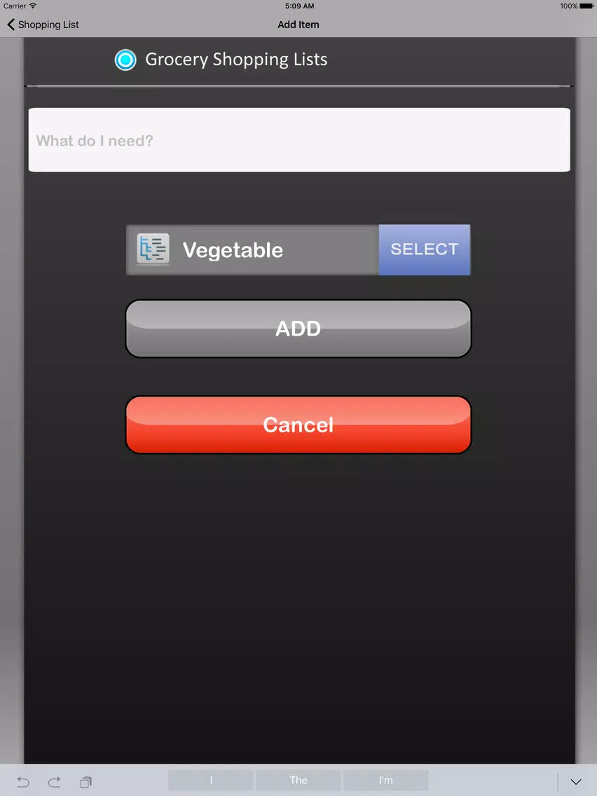 Shopping List (Grocery Shopping Lists) iPad Screenshots