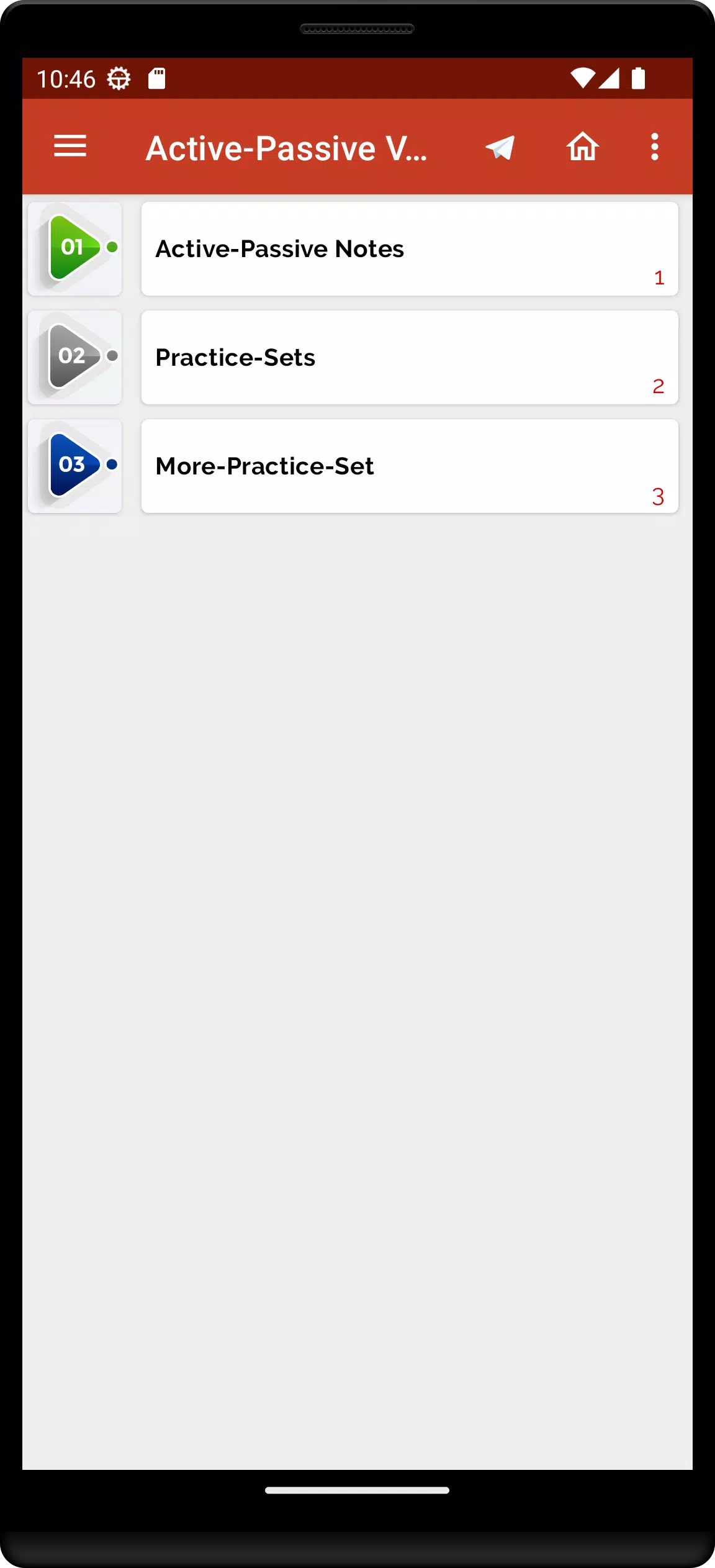 Active and Passive Voice Quiz Screenshots
